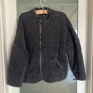 Grey forever 21 quilted jacket.